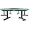 Global Industrial Hexagon Outdoor Tree Bench, Expanded Metal, 73L x 63W x 18H, Green 277530GN - alternate 3